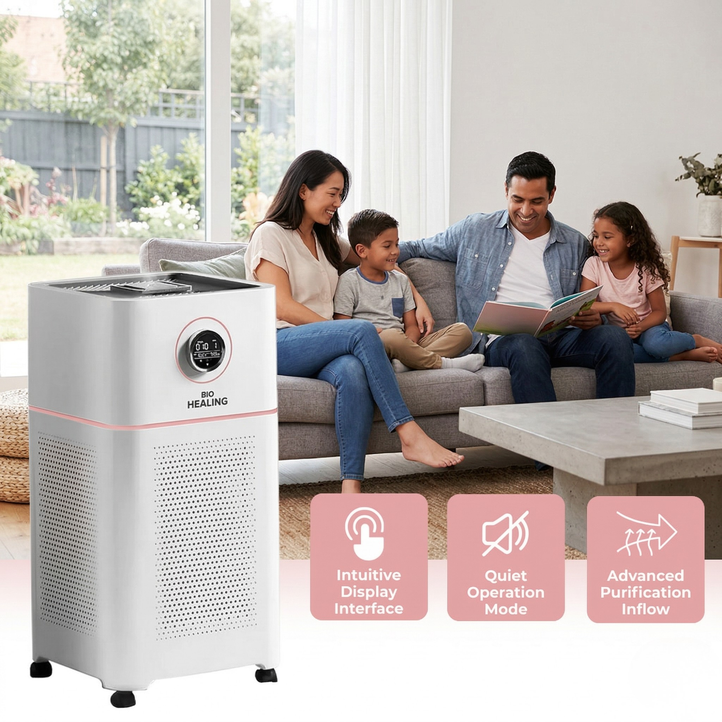 Air Purifier with Humidifier – HEPA 13 Filter | Allergens, Dust & Smoke