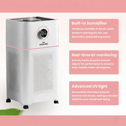 Air Purifier with Humidifier – HEPA 13 Filter | Allergens, Dust & Smoke