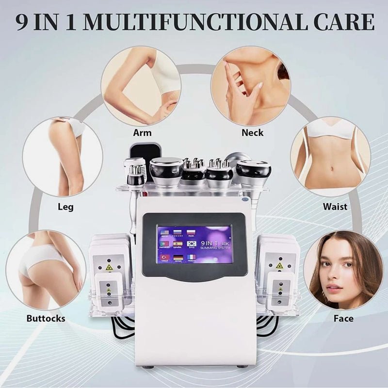 9-in-1 Ultrasonic Cavitation & RF Body Contouring Beauty Machine (80K Technology)