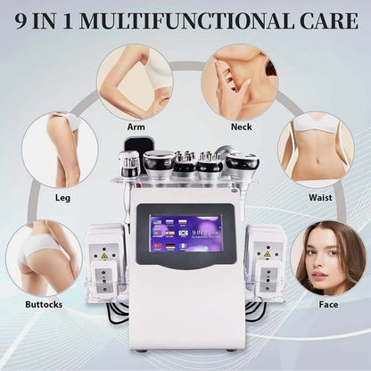 9-in-1 Ultrasonic Cavitation & RF Body Contouring Beauty Machine (80K Technology)