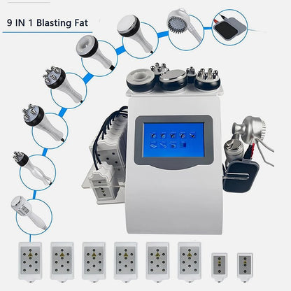 9-in-1 Ultrasonic Cavitation & RF Body Contouring Beauty Machine (80K Technology)