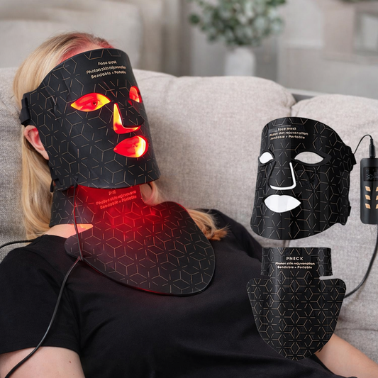 LED Face & Neck Mask – 240 LED Red Light Therapy Infrared Skin Rejuvenation Mask