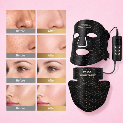 LED Face & Neck Mask – 240 LED Red Light Therapy Infrared Skin Rejuvenation Mask