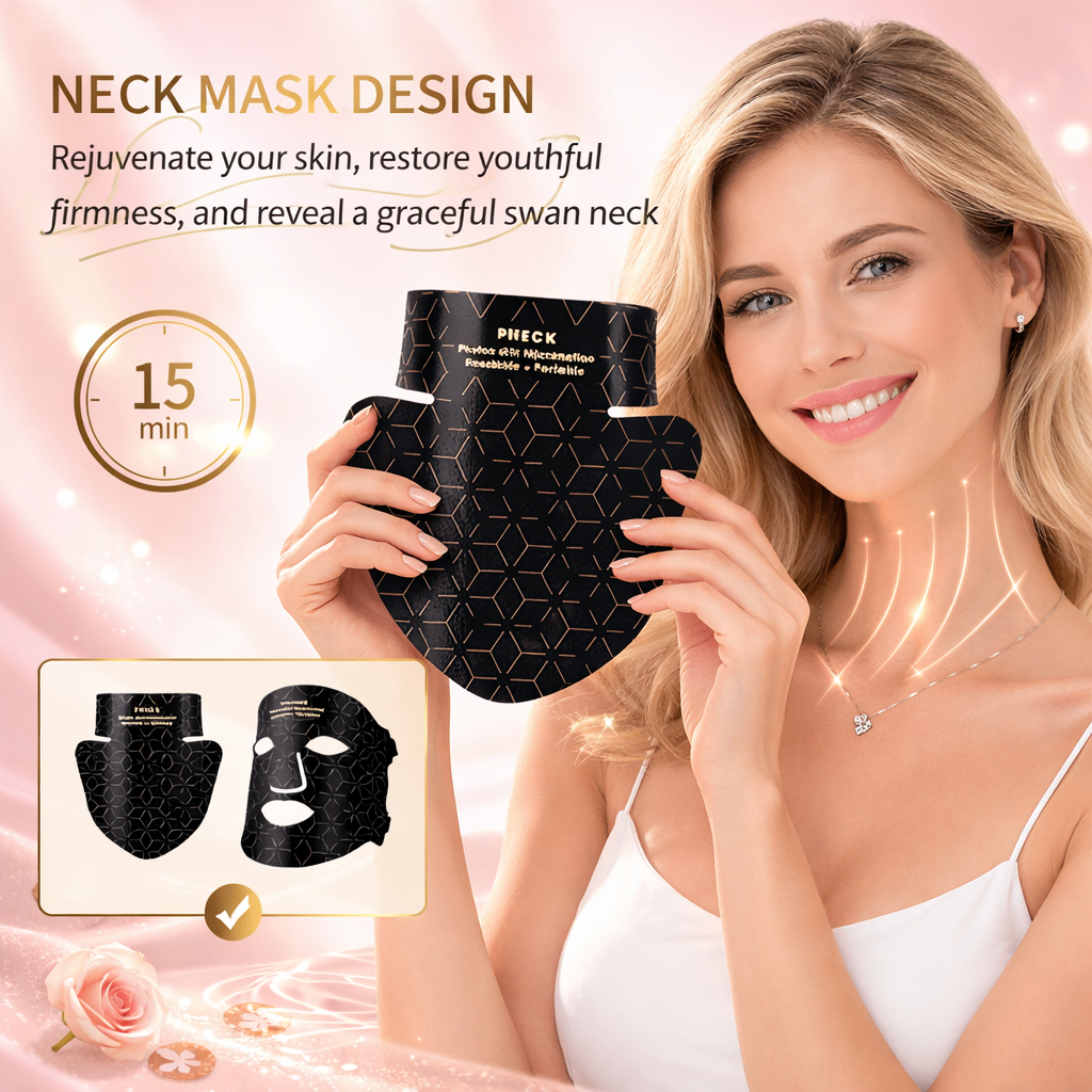 LED Face & Neck Mask – 240 LED Red Light Therapy Infrared Skin Rejuvenation Mask