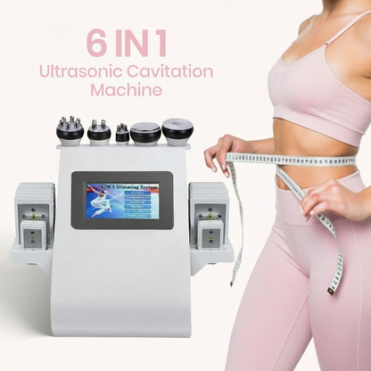 6-in-1 Ultrasonic Cavitation + RF Machine