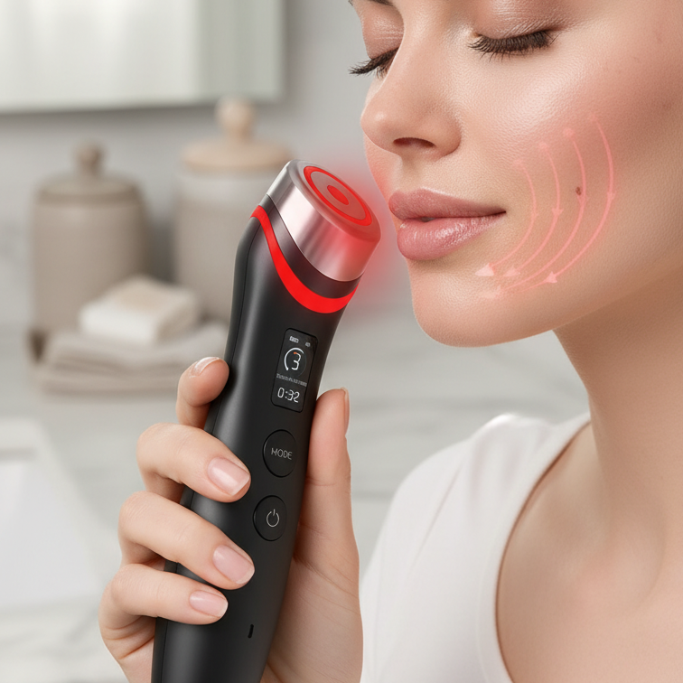 6-in-1 LED Facial Wand Skin Rejuvenation Device – Anti-Aging, Skin Tightening & Face Lifting Therapy