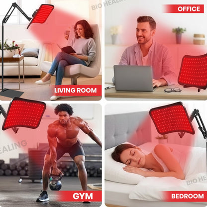Dual Wavelengths: 660nm (Red) + 850nm  Red Light Panel