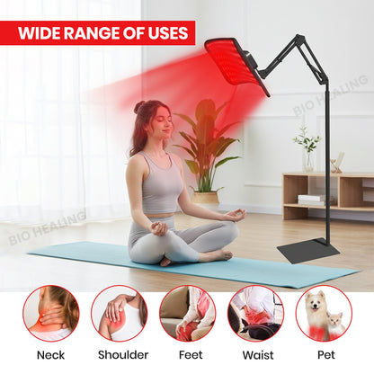 Dual Wavelengths: 660nm (Red) + 850nm  Red Light Panel